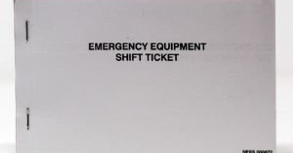 Fire Code Ticket Book Emergency Shift Ticket Book – With Carbon Copies | American Fire Cache